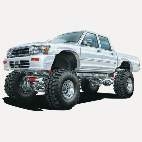Изображение товара Сборная модель Машинка Aoshima-06131 1/24 Toyota LN107 Hilux Double Cab Lift Up 1994 car model kit
