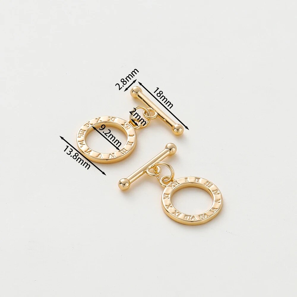 Застежка для браслета и ожерелья St.kunkka, 18K Gold 03, 2 Sets