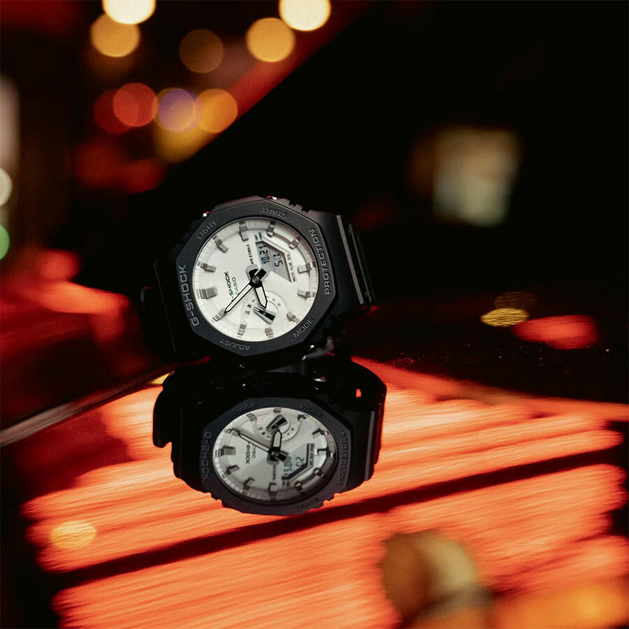 Наручные часы CASIO G-Shock, белый, черный — фото 1