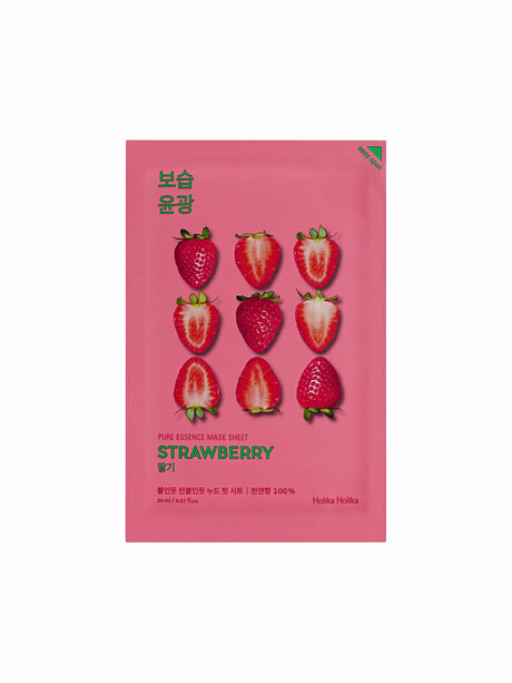 HOLIKA HOLIKA Маска для лица Pure Essence Mask Sheet Strawberry тканевая, 20 мл