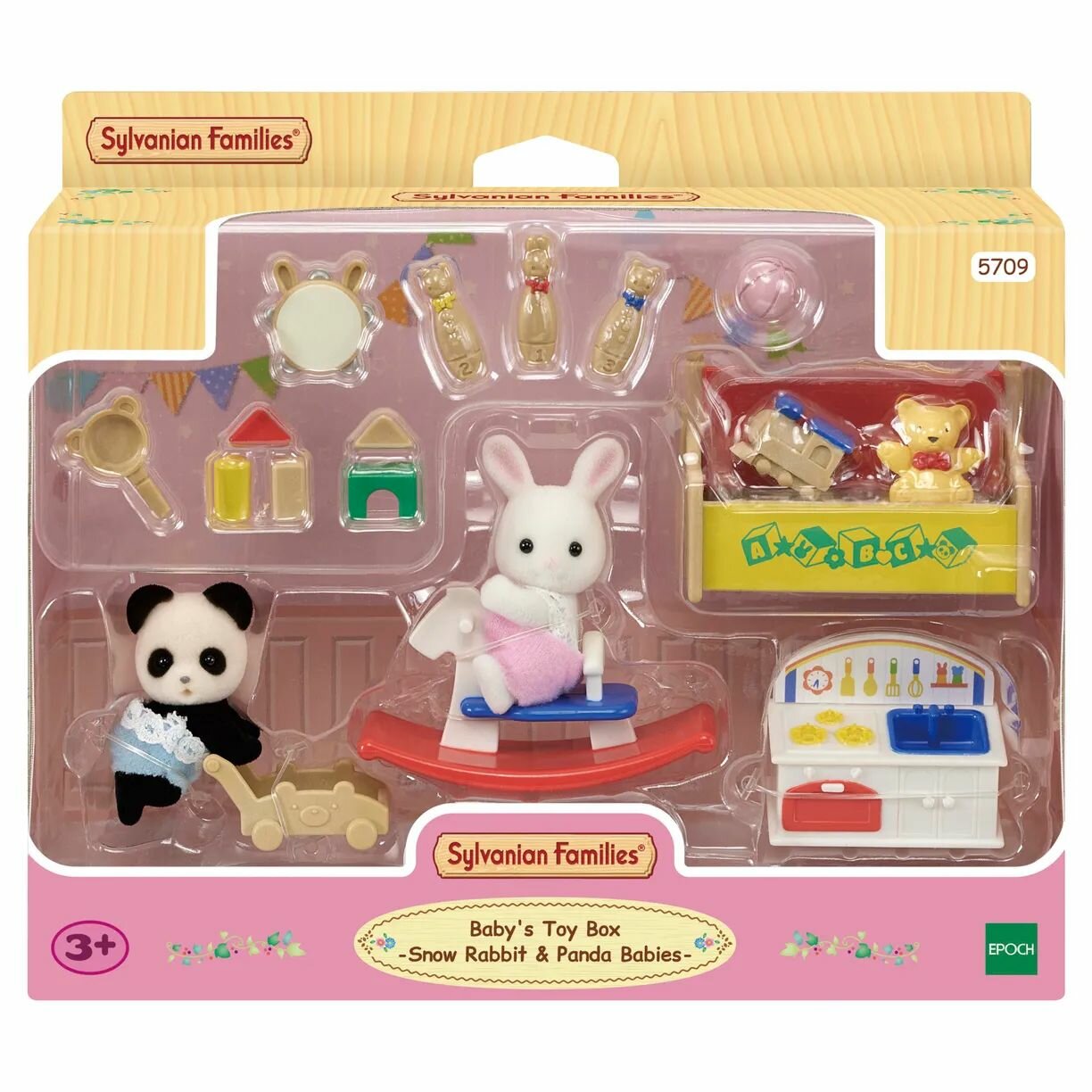 Набор фигурок Sylvanian Families Панда и Снежный кролик