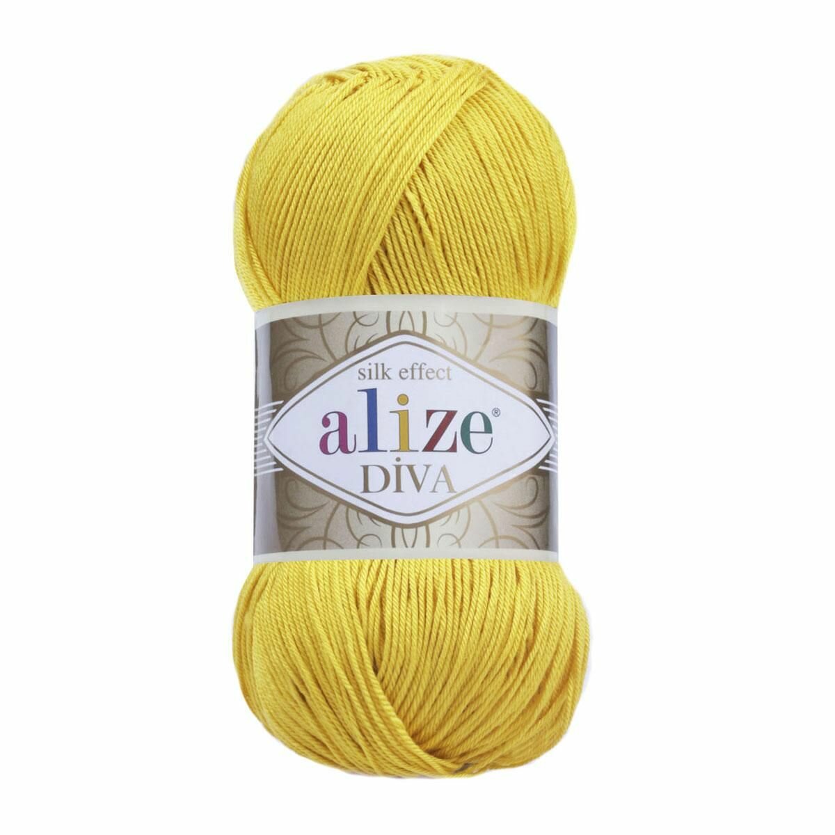 Пряжа ALIZE "Diva", 100 гр 350 м, 100% микрофибра, ТУ 110 цыпленок, 5 шт