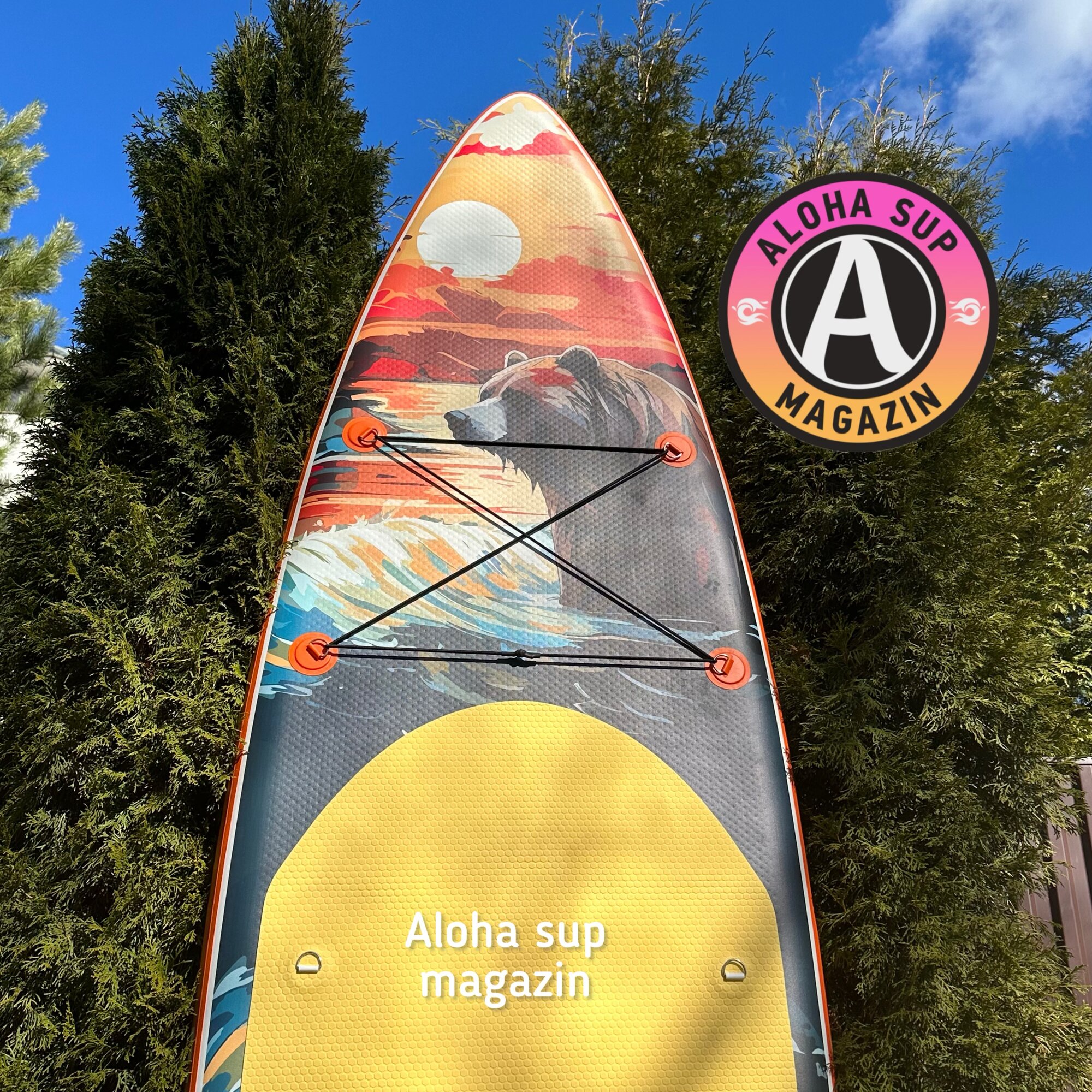 Сап-каяк ALOHA БУРЫЙ МЕДВЕДЬ 12' x 32" x 6" (366см х 82см х 15см) — фото 1