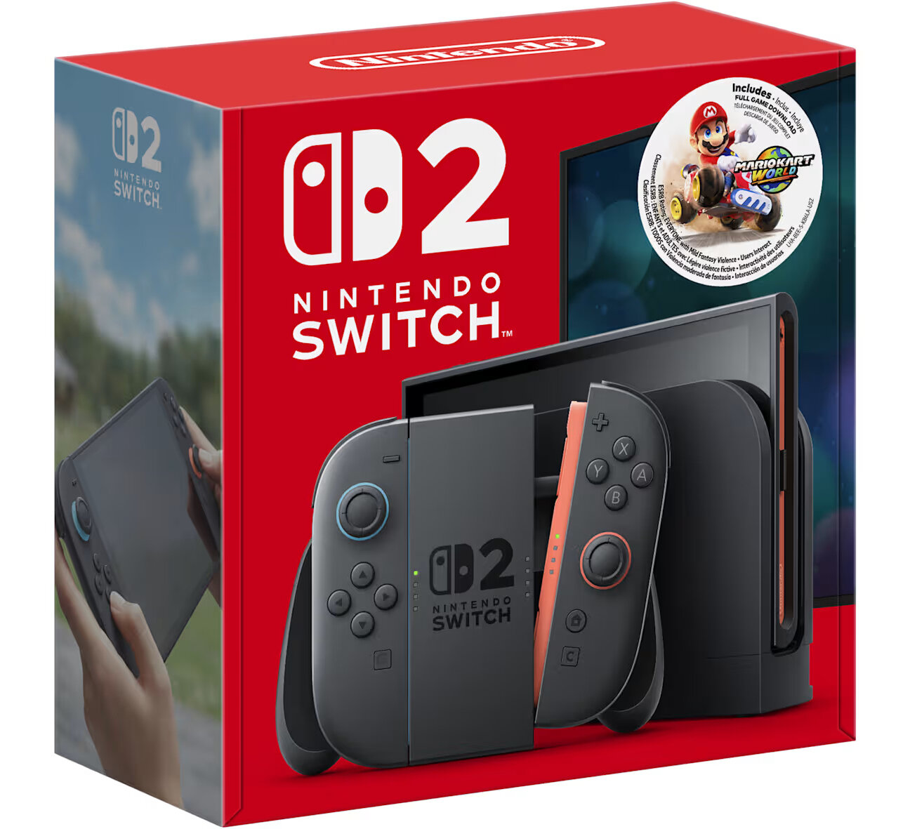 Приставка Nintendo Switch 2 (256 Гб) + Mario Kart World (код загрузки)
