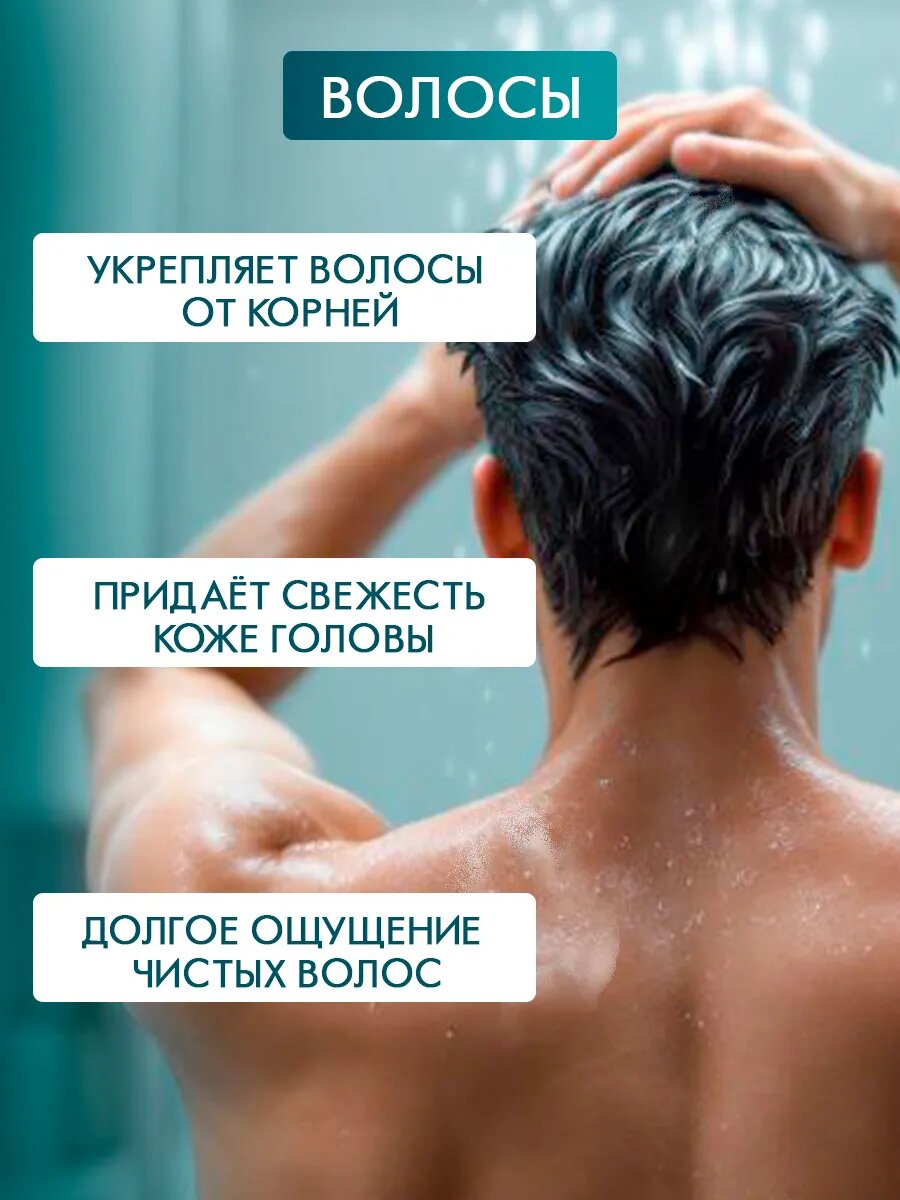 Парфюмированный мужской шампунь + гель для душа 2в1 Индекс Натуральности 800 мл — фото 1