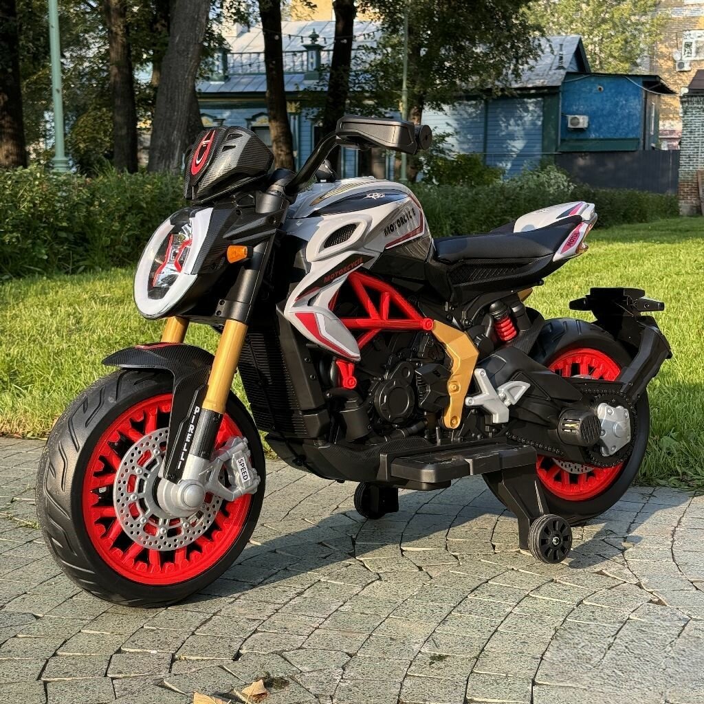 Детский электромотоцикл MV Augusta 800RC YKB5937 12V серый