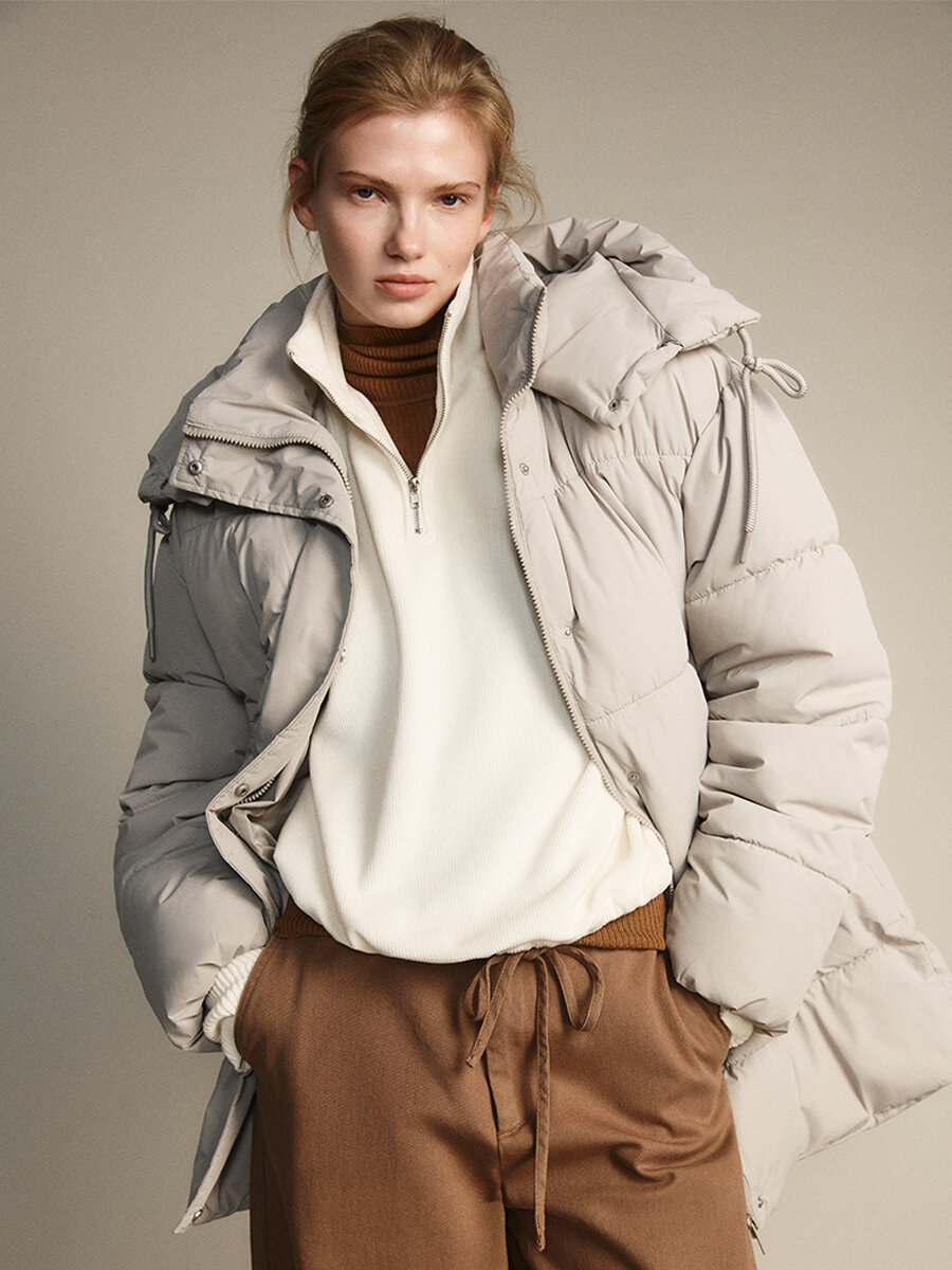 Куртка Befree Woman Mix&Match размер S серо-бежевый