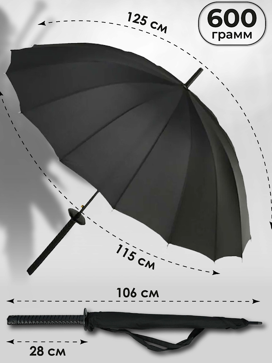 Зонт-трость