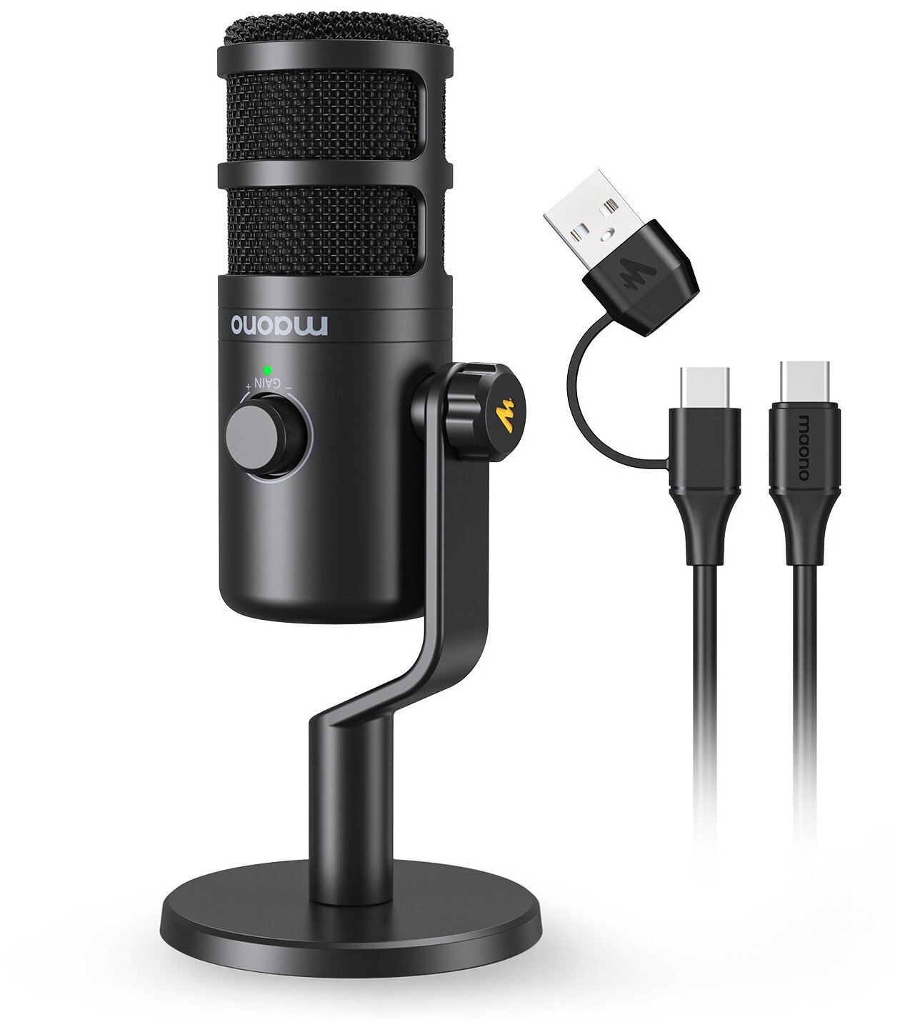 Maono PD100U , динамический USB микрофон, частота дискретизации 192 кГц, 24 бита, подключение по USB