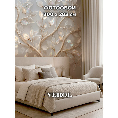 фото Фотообои 3d на стену флизелиновые verol "дерево" 300х283 см, моющиеся
