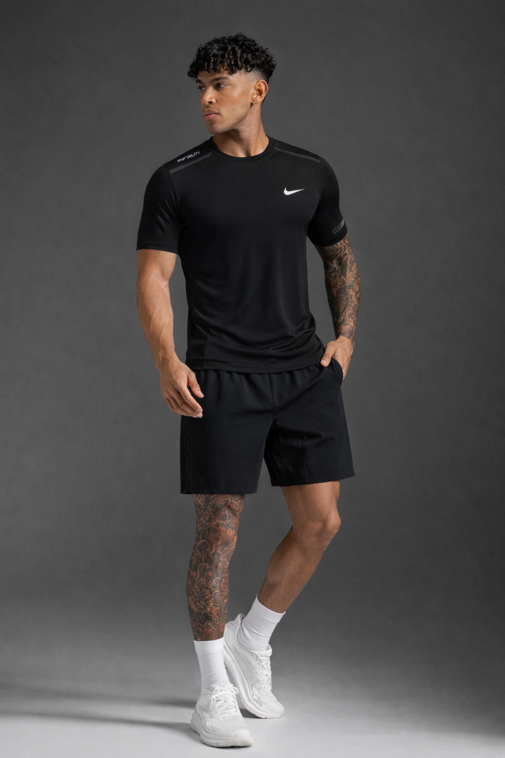 Футболка спортивная NIKE, 1 шт., размер s, black — фото 1