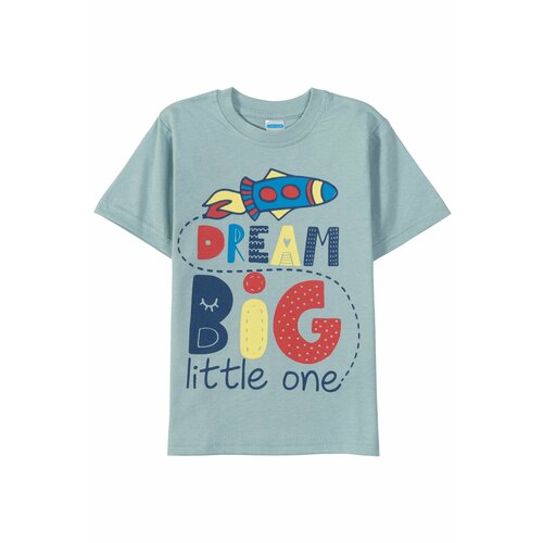 фото Футболка sladik mladik, размер 104, серый