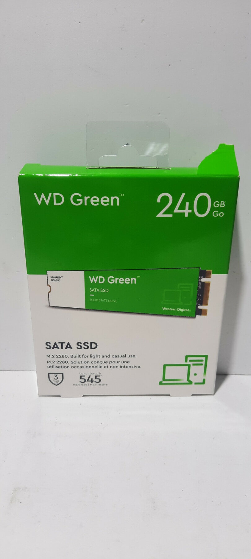 Накопитель SSD WD SATA2.5" 240GB SLC GREEN (WDS240G3G0B) - фото №10