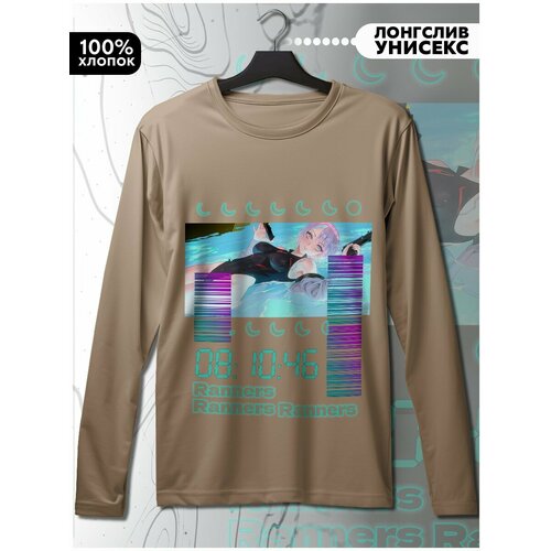 фото Лонгслив hypnotica, размер m, бежевый