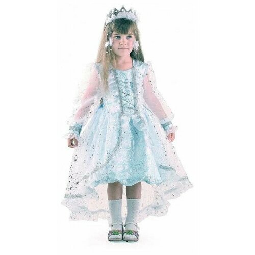 Карнавальный костюм для девочки Снежинка Принцесса размер 140 - 72