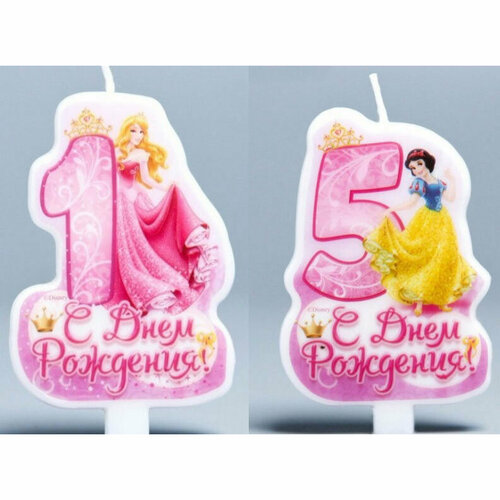 Свечи-цифры 15 для торта Принцессы 392₽