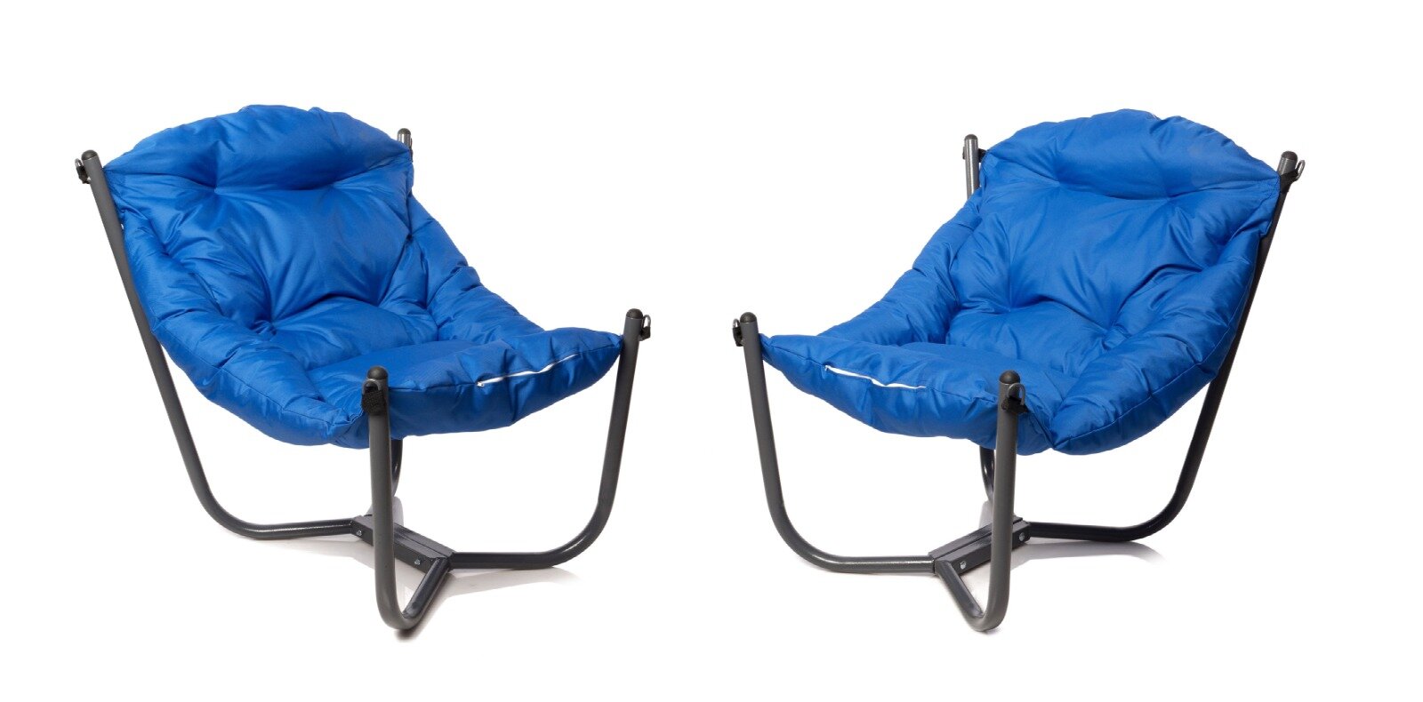 фото Комплект кресел Чил серое, бежевая подушка