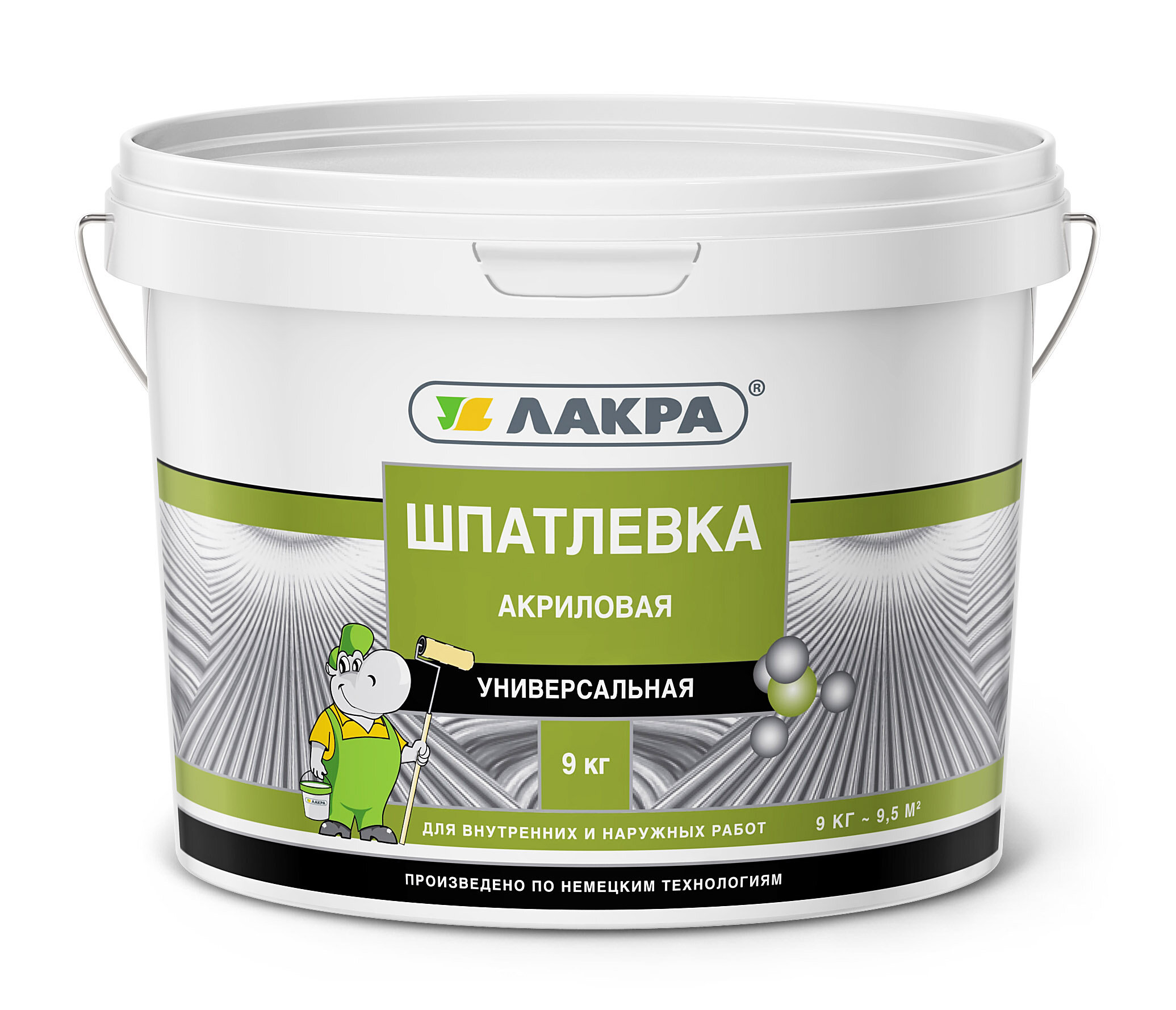 Шпатлевка акриловая универсальная Лакра 9 кг