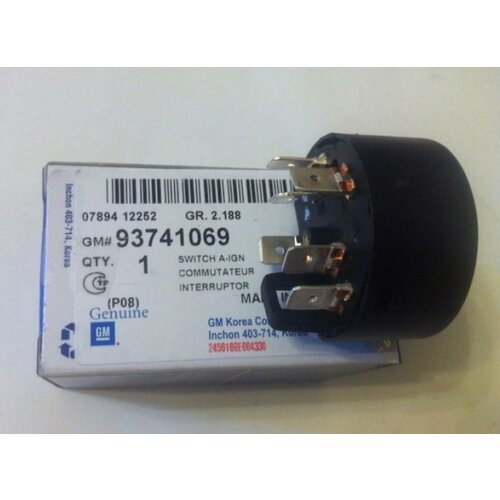 Контактная группа замка зажигания General Motors 93741069 Daewoo Nexia, Espero, Matiz, Lanos