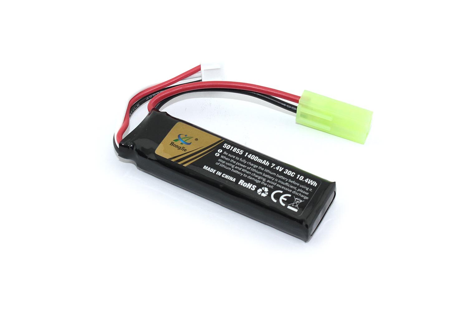 Аккумулятор Li-Pol 7.4v 501855 1400mah разъем mini Tamiya plug