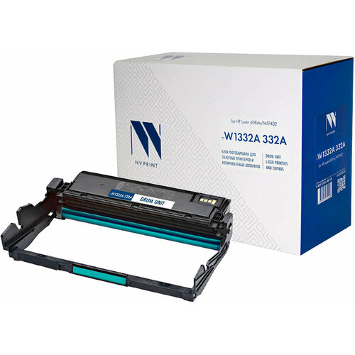 Блок фотобарабана NV Print W1332A (332A) черный для HP Laser 408dn / MFP 432fdn совместимый (30К) (NV-W1332A 332A)