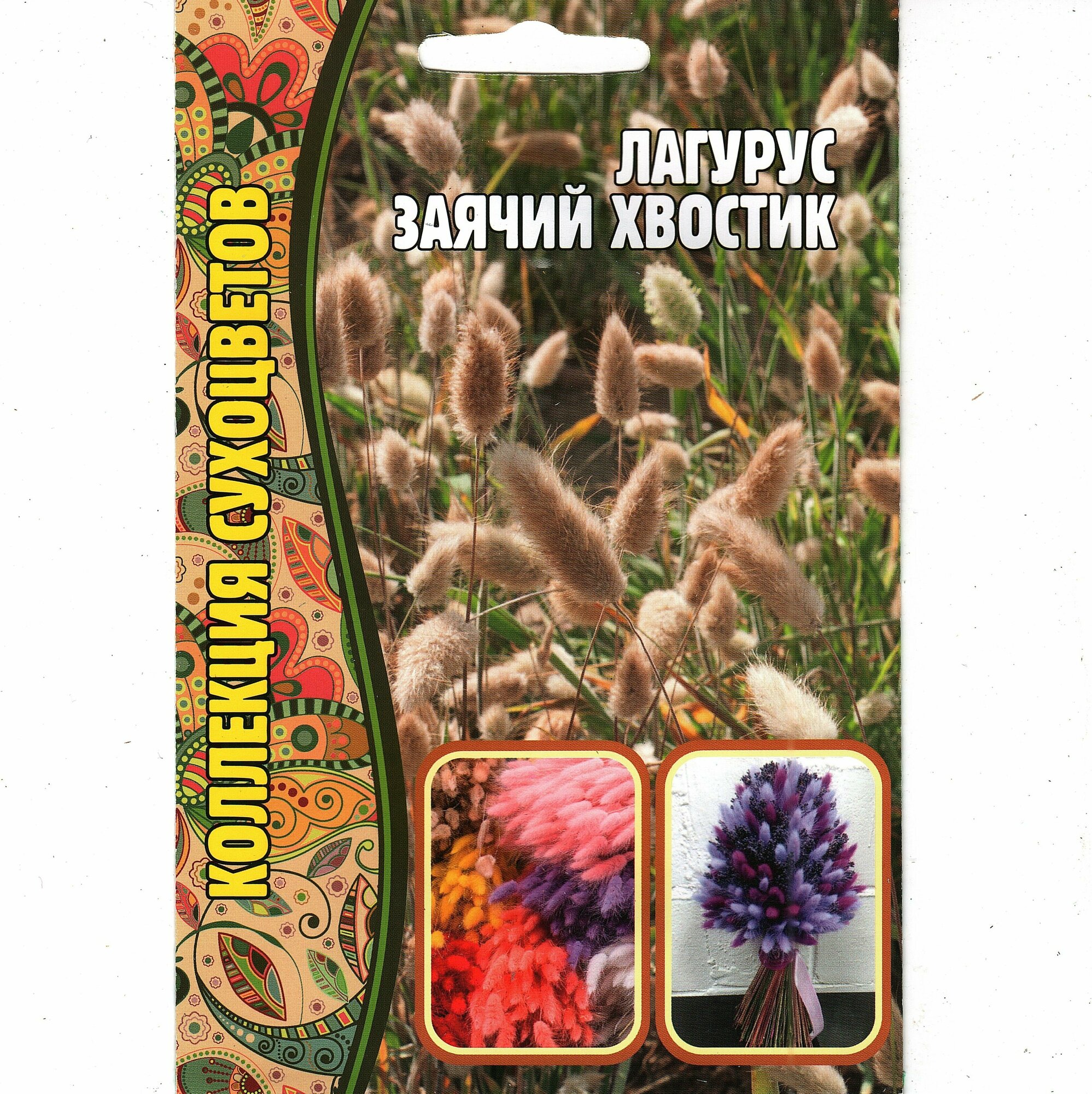 Лагурус Заячий хвостик, великолепный сухоцвет, злаковый многолетник ( 1 уп : 100 семян )