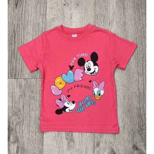 Футболка CHASTE KIDS, размер 2 года, 92 см, розовый