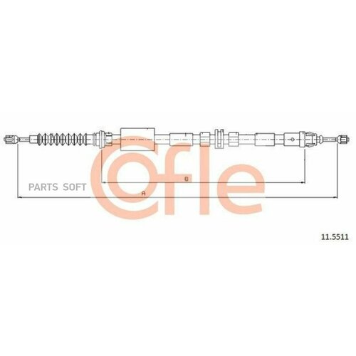 COFLE 92115511 Трос, стояночная тормозная система