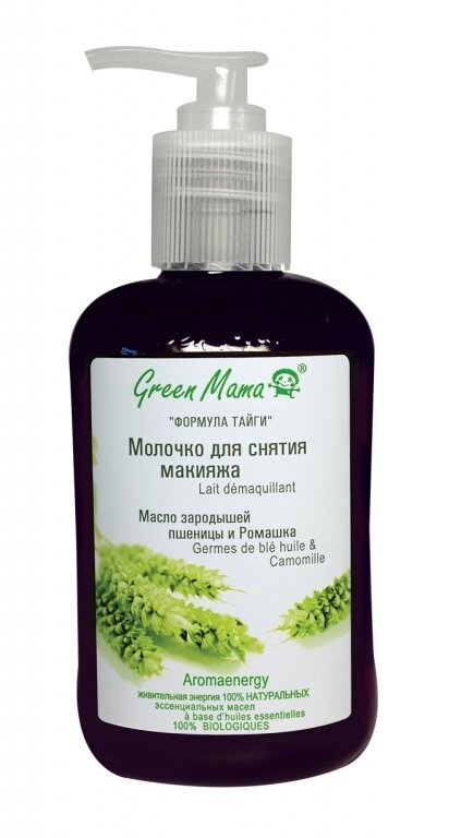 Молочко Green Mama для снятия макияжа Масло зародышей пшеницы и Ромашка, 300 мл - фото №7