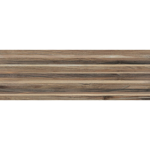 Керамическая плитка Laparet Zen полоски коричневый 60030 для стен 20x60 (цена за 24 м2)