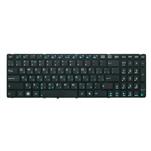 клавиатура для ноутбука asus k52 k53 g73 a52 g60 черная с рамкой арт 002210 Клавиатура для ноутбука Asus K52, K53, K54, K55, N50, N51, N52, N53, N60, N61, черная, с рамкой