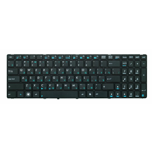 клавиатура keyboard для asus k52 k53 k54 n50 n51 n52 n53 n60 n61 n70 n71 zeepdeep haptic black гор enter 04gn0k1kru00 1 Клавиатура для ноутбука Asus K52, K53, K54, K55, N50, N51, N52, N53, N60, N61, черная, с рамкой