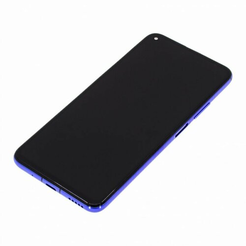 Дисплей для Huawei Honor 20 4G (YAL-L21) Nova 5T 4G (YALE-L61A) (в сборе с тачскрином) в рамке, синий, AAA