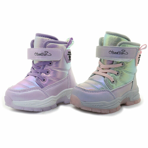 фото Ботинки boncy, размер 25, серый