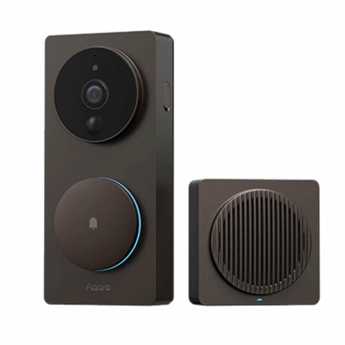 фото Умный дверной звонок aqara smart video doorbell g4, черный, для рынка рф