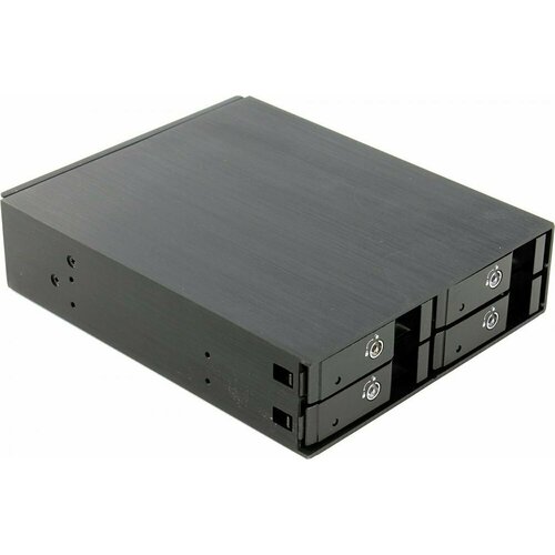 Корзина для жестких дисков Procase L2-104-SATA3-BK корзина procase a3 203 sata3 bl 3 sata3 sas 6gb hotswap aluminium mobie rack module 2x5 25 1xfan 80x15mm