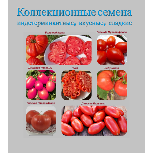 Набор коллекционных семян индетерминантных томатов набор семян томатов розовый марманде розовый спам