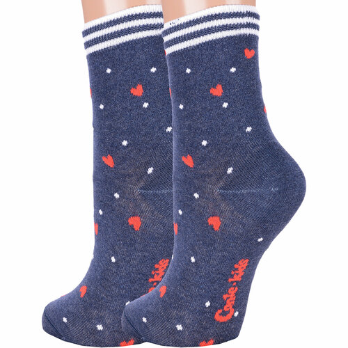 фото Носки conte 2 пары, размер 20, синий