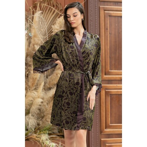 фото Халат mia-amore, размер 2xl/3xl(52-54), бордовый