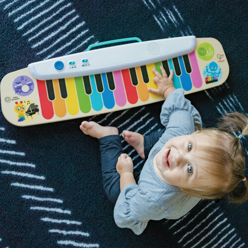 серия волшебное прикосновение музыкальная развивающая игрушка для малышей цвета и музыка сенсорная 12357 hp Серия Волшебное прикосновение Hape Музыкальная игрушка для малышей Синтезатор 12397_HP