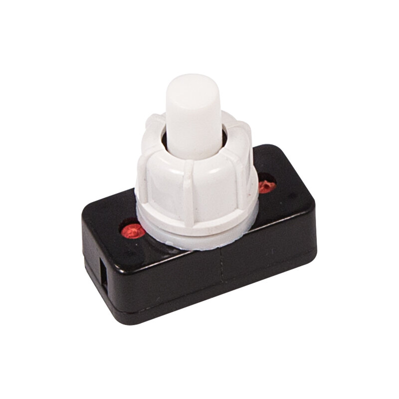 Выключатель-кнопка 250V 1А (2с) ON-OFF белый (PBS-17A2) (для настольной лампы) REXANT 10 шт арт. 36-3010