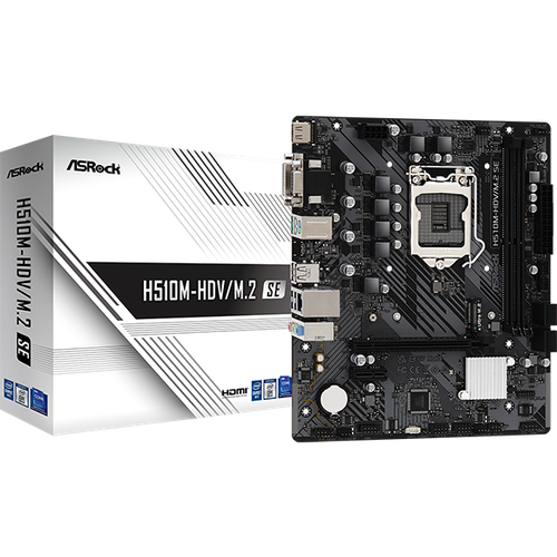 Материнская плата Asrock H510M-HDV/M.2 SE материнская плата asrock h510m hdv m 2