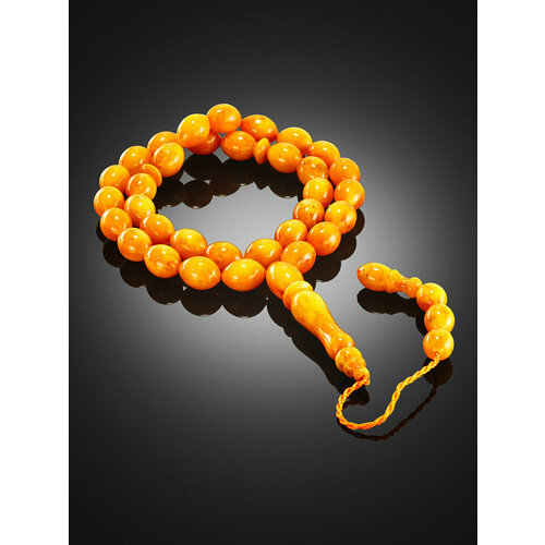 фото Браслет-нить, янтарь, 10 шт., размер 32 см, размер one size, диаметр 10 см, бежевый amberhandmade
