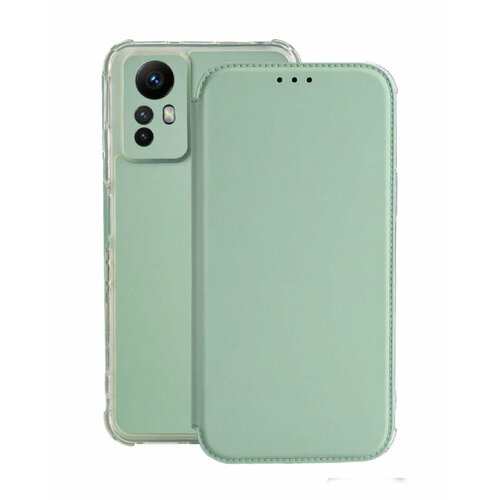фото Чехол книжка на xiaomi redmi note 12s 4g светло-зеленый demour
