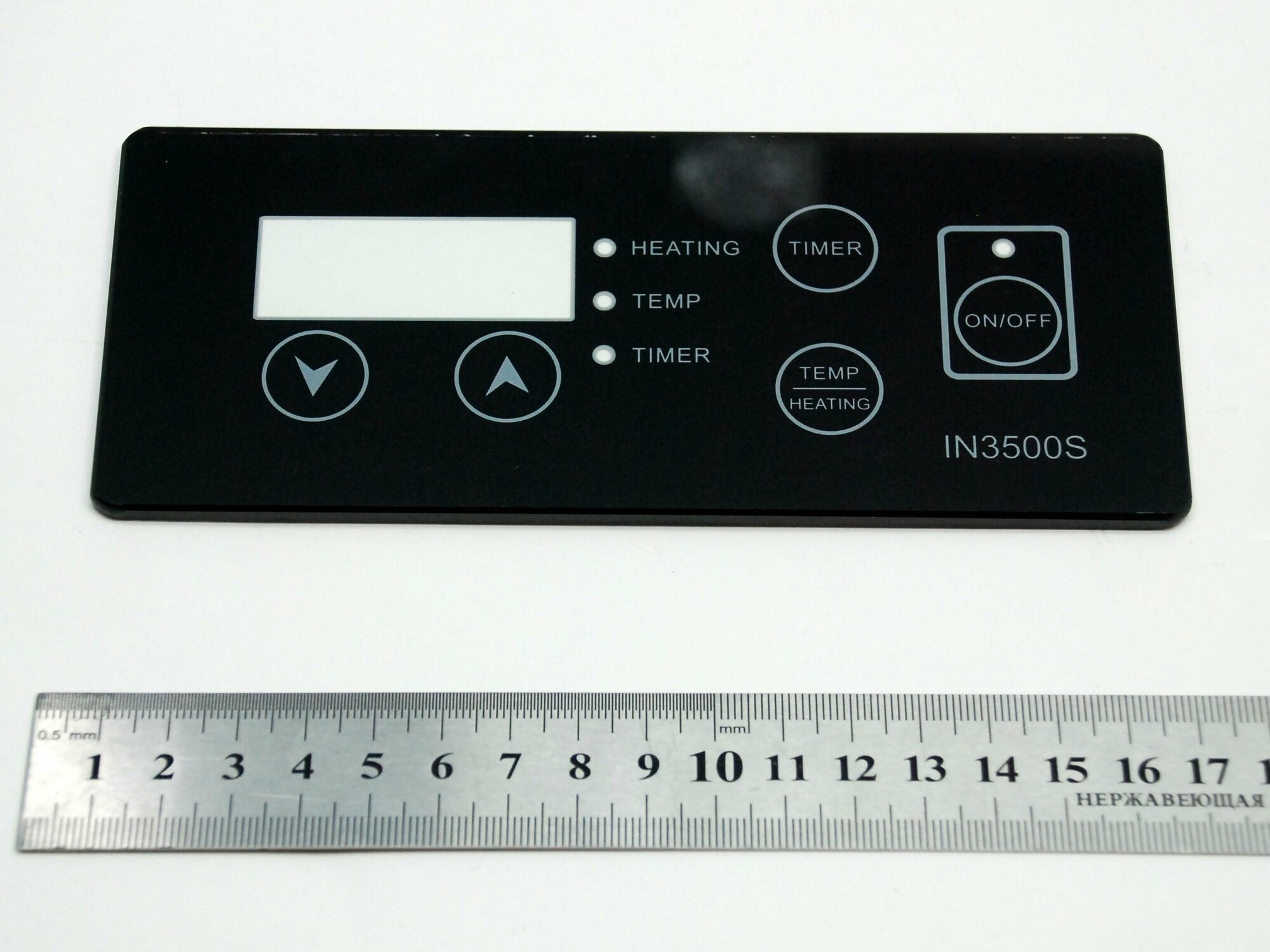 Накладка панели управления плитки Indokor IN3500 S (сенсорная, 165*65 мм)