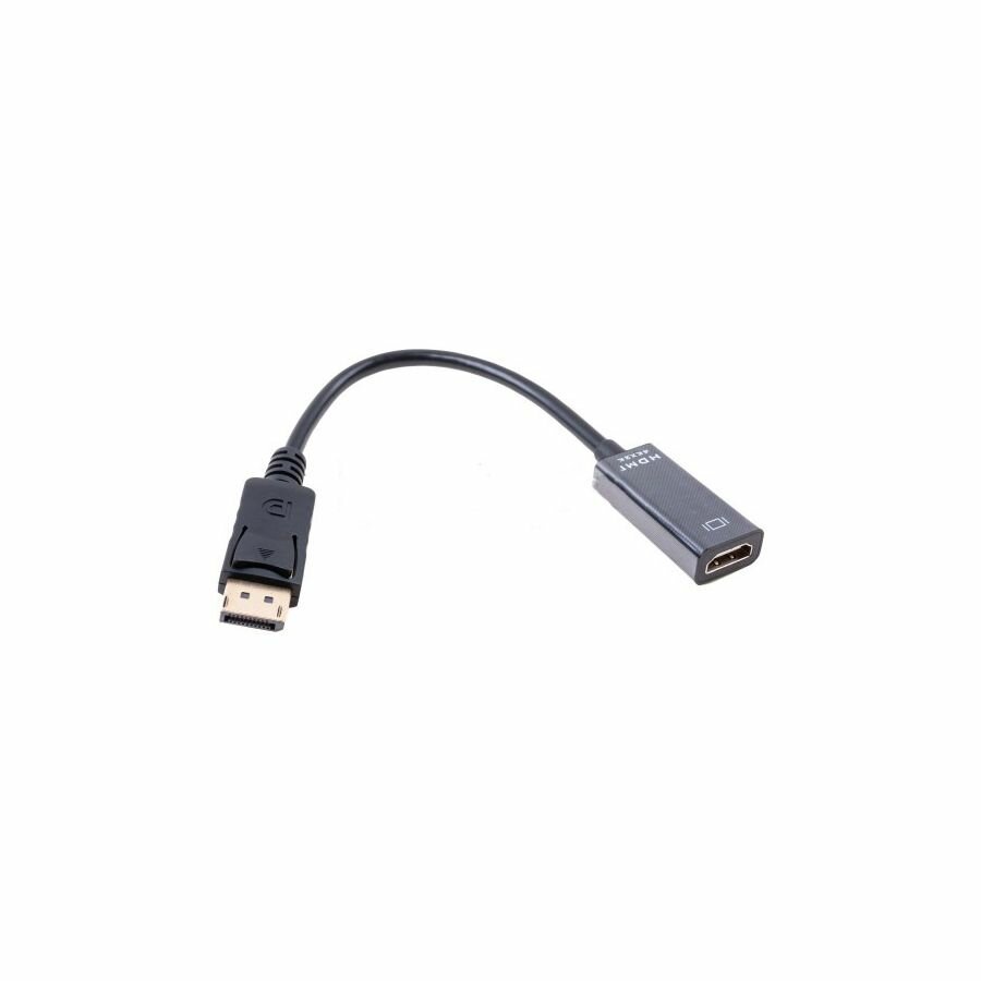 Переходник DisplayPort (M) HDMI (F), цвет черный, 1 шт