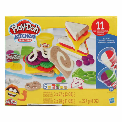 Масса для лепки Play-Doh Cнеки и сендвичи F5746