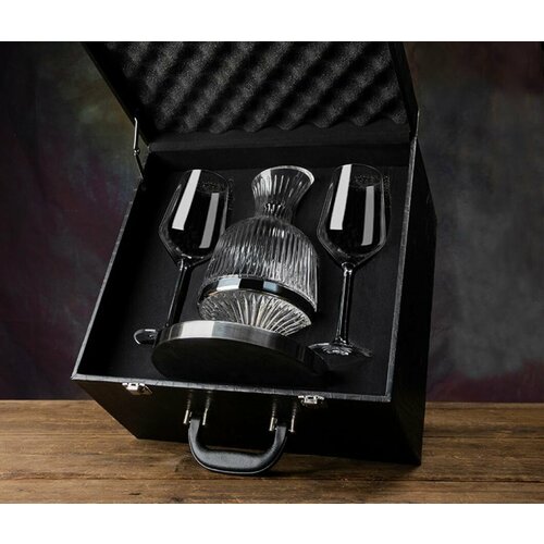 Декантер+2 бокала+подарочный ящик