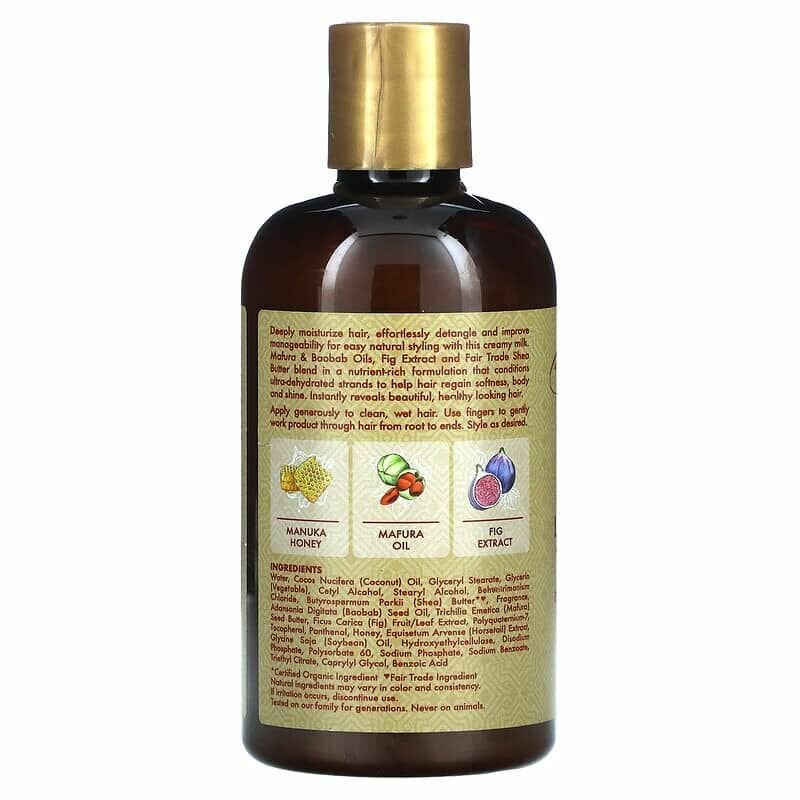 Картинки SheaMoisture, Несмываемое молочко для интенсивного увлажнения с экстрактом инжира и маслом баобаба, 237 мл