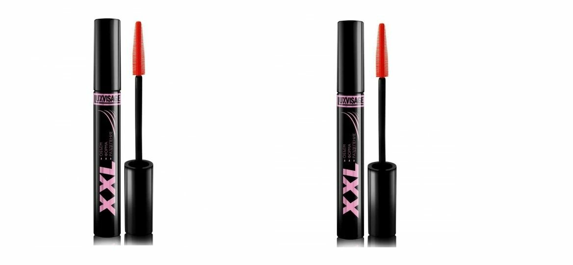 Тушь для ресниц LuxVisage (Люкс Визаж) XXL разделение-объем-форма, 9 г х 2шт